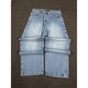 Vintage Southpole Baggy Jeans Mens 38 (Fits 36x32) Blue Hip Hop Y2K Wide Leg
